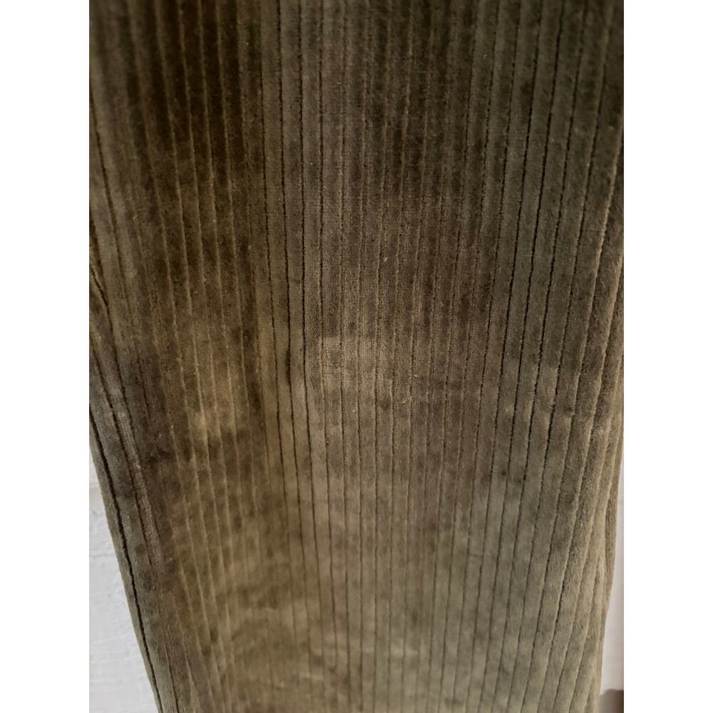 Aerie Green Ribbed Corduroy Flare Pants High Rise Stretch Lounge Pants Medium - Picture 5 of 5